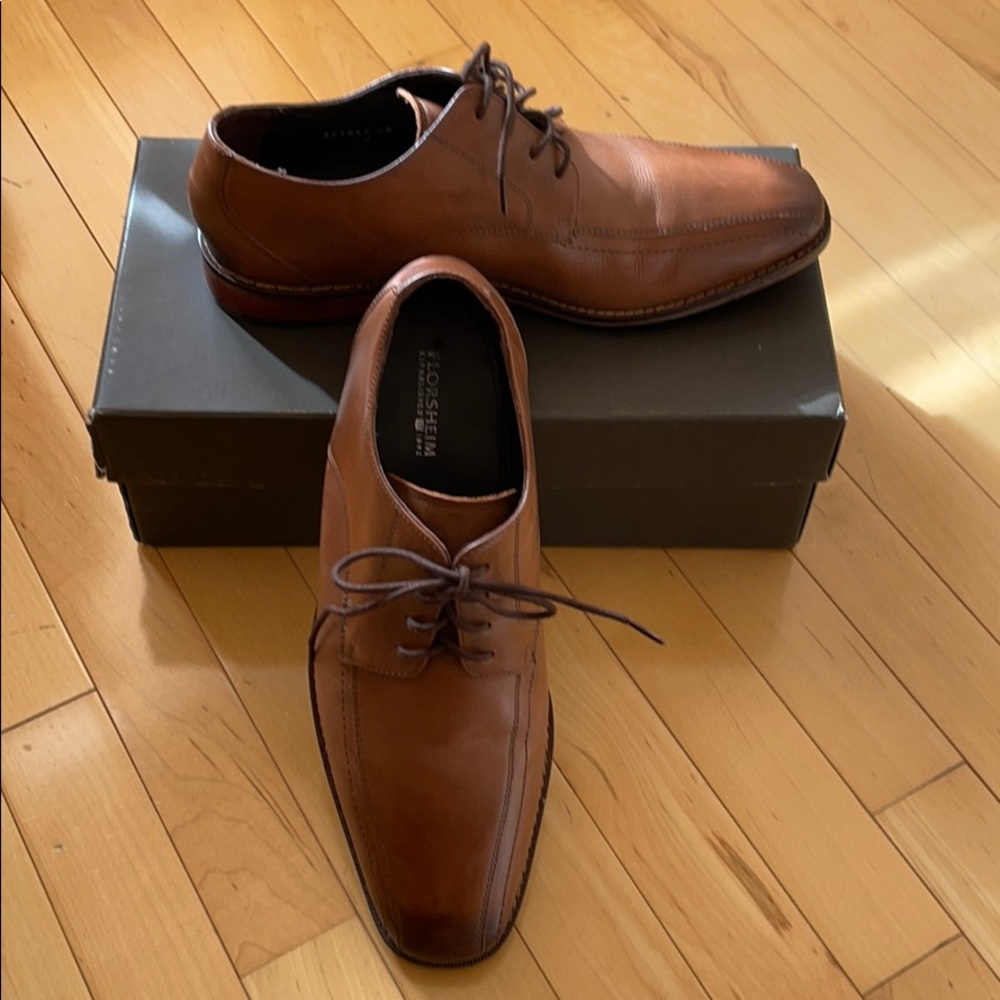 Florsheim Castellano Shoe Saddle Tan Size 9.5D